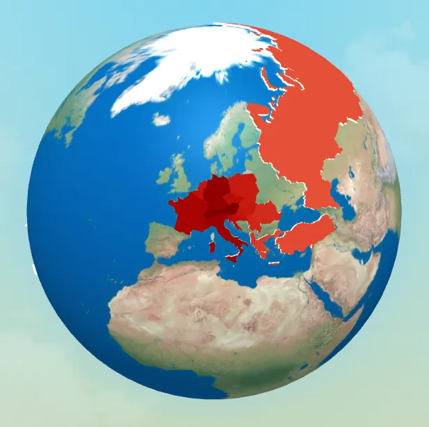 Finding the mystery country in Globle