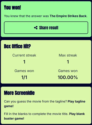 Posterdle poster becoming clearer with visible layout and color clues