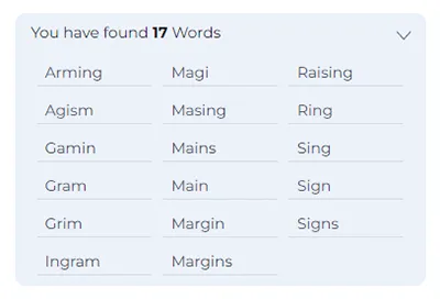 Scoring words in Spelling Bee