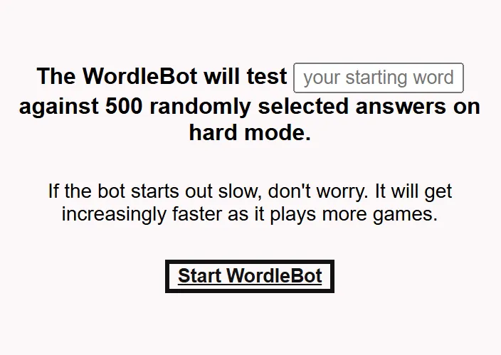 Using WordleBot alongside an active Wordle puzzle